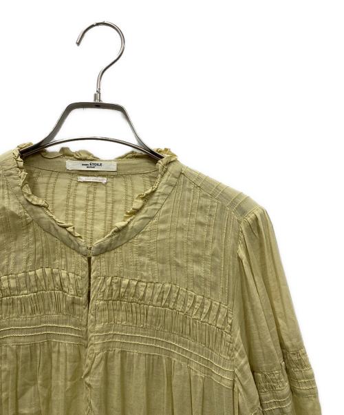 ISABEL MARANT ETOILE（イザベルマランエトワール）ISABEL MARANT ETOILE (イザベルマランエトワール) ティアードワンピース ベージュ サイズ:38の古着・服飾アイテム