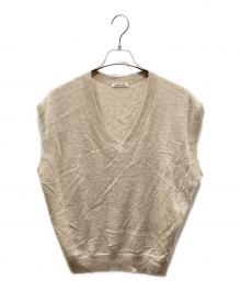 AURALEE（オーラリー）の古着「23SS SUPER FINE CASHMERE SILK KNIT VEST」｜ブラウン