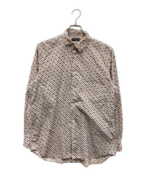 COMME des GARCONS HOMME PLUS（コムデギャルソンオムプリュス）COMME des GARCONS HOMME PLUS (コムデギャルソンオムプリュス) 99SS フリル期 ビーン柄シャツ マルチカラー サイズ:不明（タグ消え）の古着・服飾アイテム
