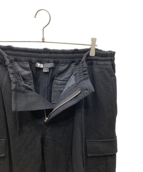 Y-3（ワイスリー）Y-3 (ワイスリー) ウールカーゴパンツ ブラック サイズ:SIZE Lの古着・服飾アイテム