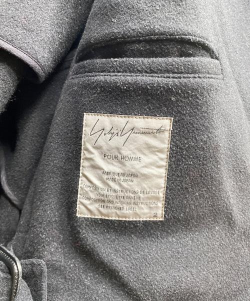 Yohji Yamamoto pour homme（ヨウジヤマモト プールオム）Yohji Yamamoto pour homme (ヨウジヤマモト プールオム) 12AW カシミヤウール ロングコート ブラック サイズ:SIZE２の古着・服飾アイテム