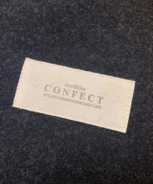 nestrobe confect（ネストローブ コンフェクト）nestrobe confect (ネストローブ コンフェクト) ウールカシミヤシャツジャケット グレー サイズ:4の古着・服飾アイテム