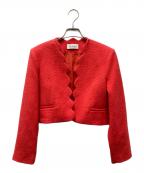 MEIMEIJメイメイジェイ）の古着「ノーカラージャケット」｜レッド