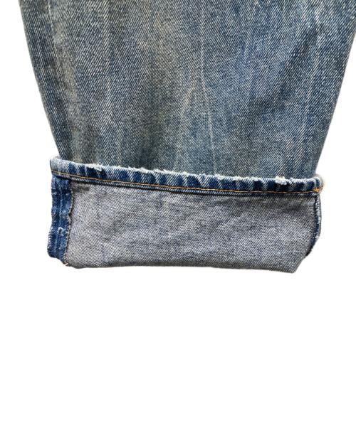 MM6 Maison Margiela（エムエムシックスメゾンマルジェラ）MM6 Maison Margiela (エムエムシックスメゾンマルジェラ) 23AW 5ポケット サンドウォッシュド ルーズ ジーンズ インディゴ サイズ:76㎝(W30)の古着・服飾アイテム