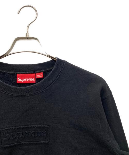 SUPREME（シュプリーム）Supreme (シュプリーム) 20ss Cutout Logo Crewneck ブラック サイズ:SIZE Mの古着・服飾アイテム