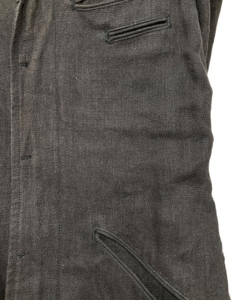 THE VIRIDI-ANNE（ヴィリジアン）THE VIRIDI-ANNE (ヴィリジアン) リネンチェスターコート ブラウン サイズ:SIZE 2の古着・服飾アイテム