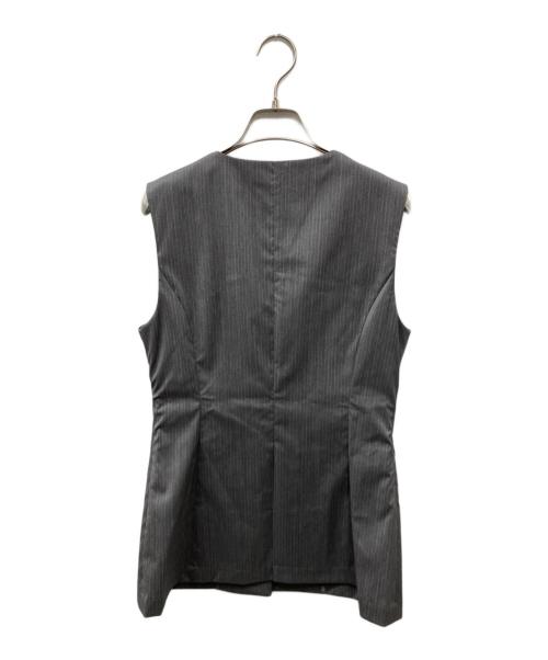 Drawing Numbers（ドローイングナンバーズ）Drawing Numbers (ドローイングナンバーズ) ストライプベスト グレー サイズ:38の古着・服飾アイテム