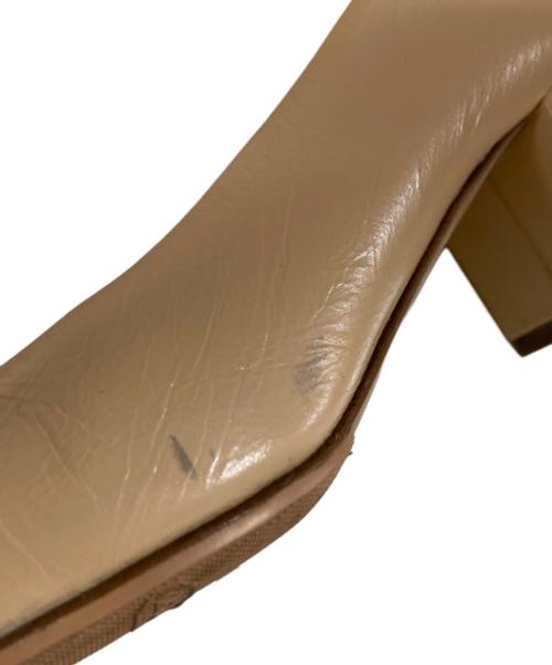 CHANEL（シャネル）CHANEL (シャネル) カメリア ヒールパンプス ベージュ サイズ:36Cの古着・服飾アイテム