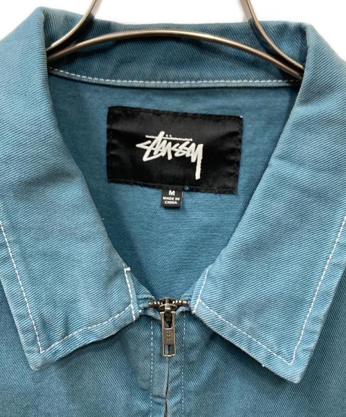 stussy（ステューシー）stussy (ステューシー) overdyed garage jacket グリーン サイズ:Mの古着・服飾アイテム