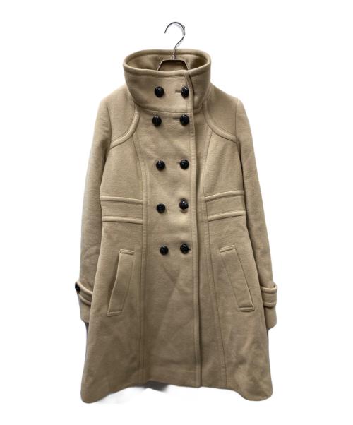 BURBERRY BLUE LABEL（バーバリーロンドンブルーレーベル）BURBERRY BLUE LABEL (バーバリーロンドンブルーレーベル) 裏ノバチェックダブルコート ベージュ サイズ:40の古着・服飾アイテム