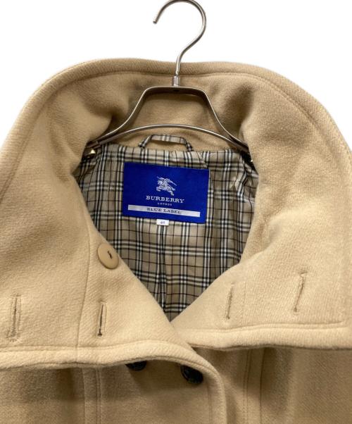 BURBERRY BLUE LABEL（バーバリーロンドンブルーレーベル）BURBERRY BLUE LABEL (バーバリーロンドンブルーレーベル) 裏ノバチェックダブルコート ベージュ サイズ:40の古着・服飾アイテム