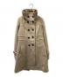 BURBERRY BLUE LABEL（バーバリーロンドンブルーレーベル）の古着「裏ノバチェックダブルコート」｜ベージュ