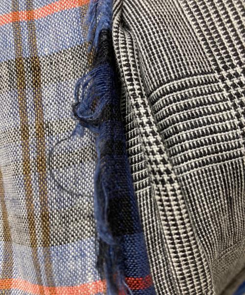 O'NEIL OF DUBLIN（オニールオブダブリン）O'NEIL OF DUBLIN (オニールオブダブリン) リネン ラップロングスカート グレー×ブルー サイズ:36の古着・服飾アイテム