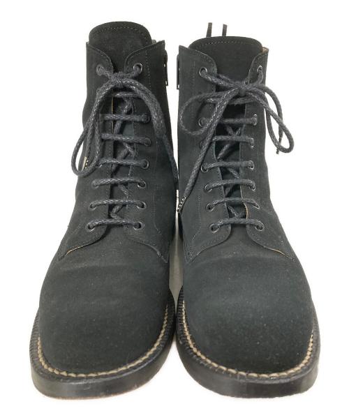 JOHN LAWRENCE SULLIVAN（ジョン ローレンス サリバン）JOHN LAWRENCE SULLIVAN (ジョン ローレンス サリバン) スエード サイドジップブーツ ブラック サイズ:7の古着・服飾アイテム