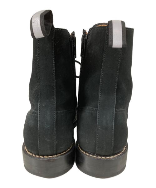 JOHN LAWRENCE SULLIVAN（ジョン ローレンス サリバン）JOHN LAWRENCE SULLIVAN (ジョン ローレンス サリバン) スエード サイドジップブーツ ブラック サイズ:7の古着・服飾アイテム