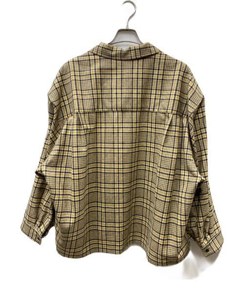 refomed（リフォメッド）refomed (リフォメッド) オープンカラーチェックシャツ イエロー サイズ:2の古着・服飾アイテム