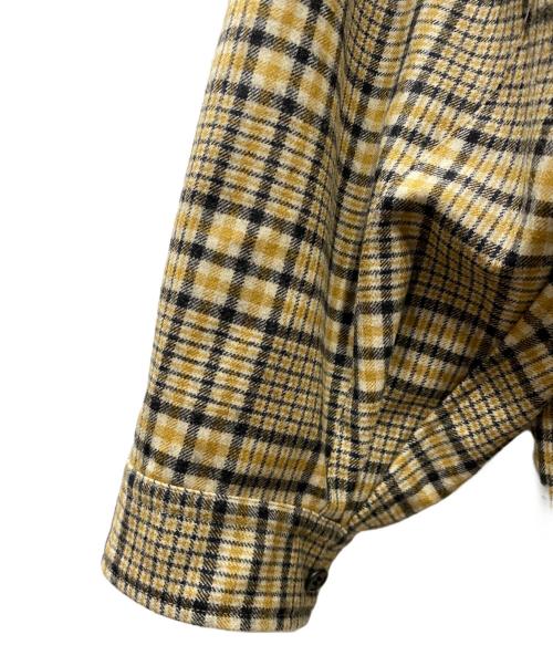 refomed（リフォメッド）refomed (リフォメッド) オープンカラーチェックシャツ イエロー サイズ:2の古着・服飾アイテム