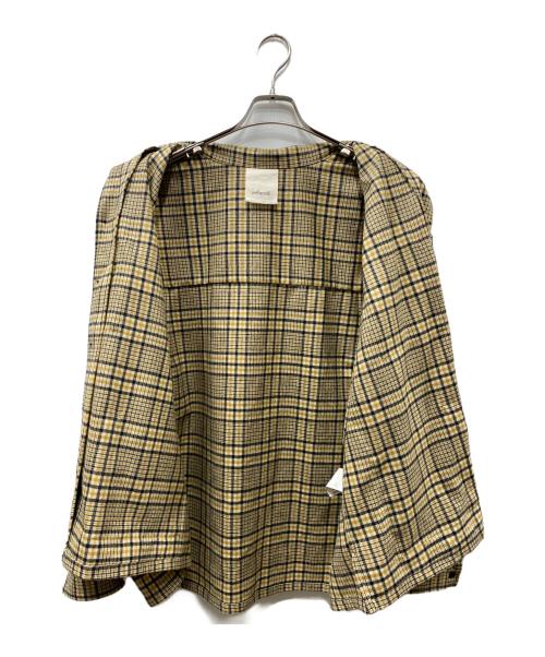 refomed（リフォメッド）refomed (リフォメッド) オープンカラーチェックシャツ イエロー サイズ:2の古着・服飾アイテム