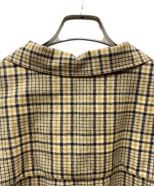 refomed（リフォメッド）refomed (リフォメッド) オープンカラーチェックシャツ イエロー サイズ:2の古着・服飾アイテム
