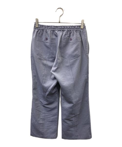 PLEATS PLEASE（プリーツプリーズ）PLEATS PLEASE (プリーツプリーズ) ラインデザイン イージーパンツ ブルー サイズ:3の古着・服飾アイテム