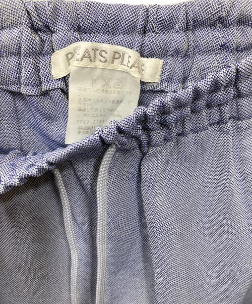 PLEATS PLEASE（プリーツプリーズ）PLEATS PLEASE (プリーツプリーズ) ラインデザイン イージーパンツ ブルー サイズ:3の古着・服飾アイテム
