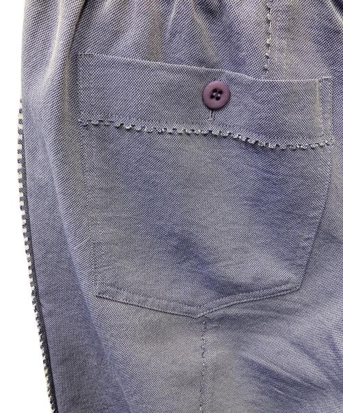 PLEATS PLEASE（プリーツプリーズ）PLEATS PLEASE (プリーツプリーズ) ラインデザイン イージーパンツ ブルー サイズ:3の古着・服飾アイテム