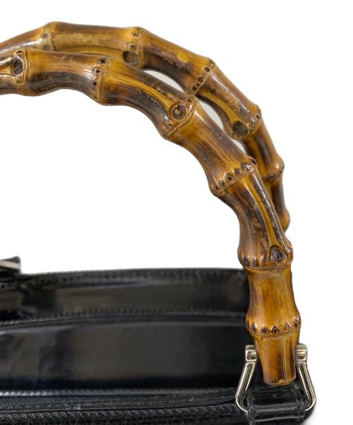 GUCCI（グッチ）GUCCI (グッチ) バンブー カゴバッグ ブラック サイズ:OneSizeの古着・服飾アイテム