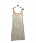 Maison Margielaメゾンマルジェラ）の古着「N/Sレイヤードワンピース」｜ホワイト