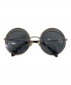 MIU MIUミュウミュウ）の古着「メタルフレーム サングラス」｜ゴールド×グレー