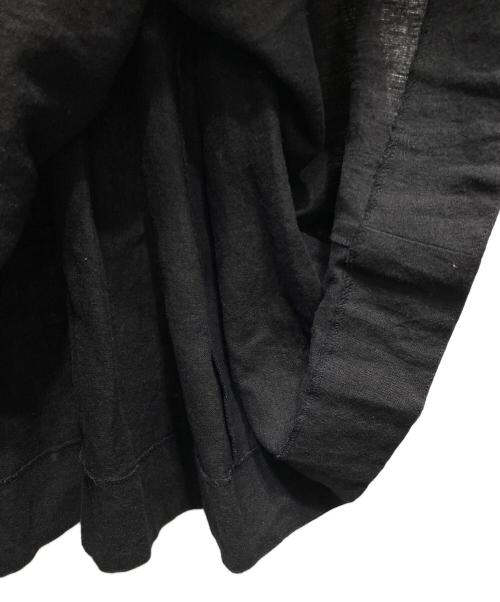 DOUBLE MAISON（ドゥーブルメゾン）DOUBLE MAISON (ドゥーブルメゾン) リネンワンピース ブラック サイズ:SIZE Freeの古着・服飾アイテム