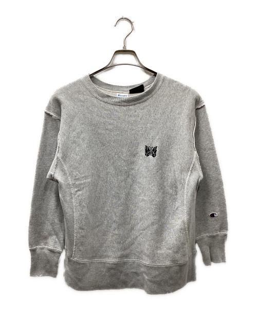 Champion（チャンピオン）Champion (チャンピオン) Needles for BEAMS BOY (ニードルス × ビームスボーイ) 別注リバースウィーブスウェット グレー サイズ:XSの古着・服飾アイテム