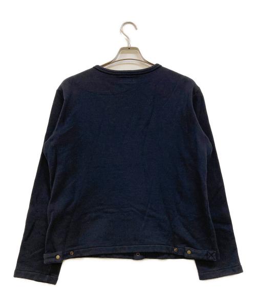 agnes b homme（アニエスベーオム）agnes b homme (アニエスベーオム) スナップボタン プレッション カーディガン ブラック サイズ:T3の古着・服飾アイテム