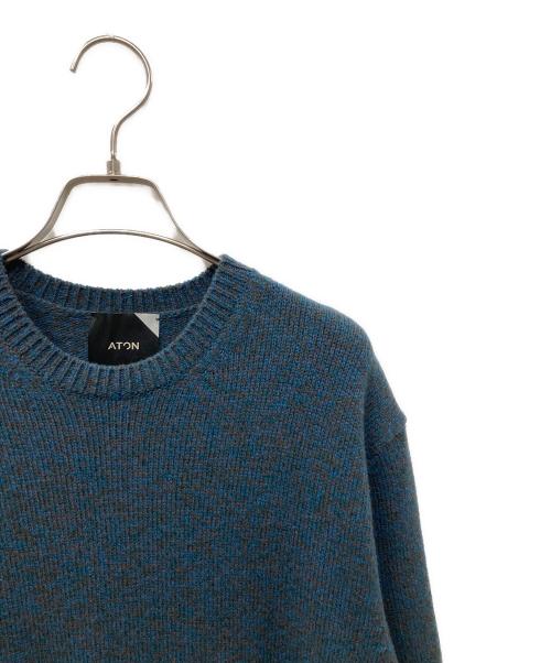 ATON（エイトン）ATON (エイトン) ニットワンピース グリーン サイズ:02の古着・服飾アイテム