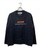 DAIRIKU×Age Factoryダイリク×エイジファクトリー）の古着「24SS “AGE”Layered Tee 長袖Tシャツ」｜ブラック