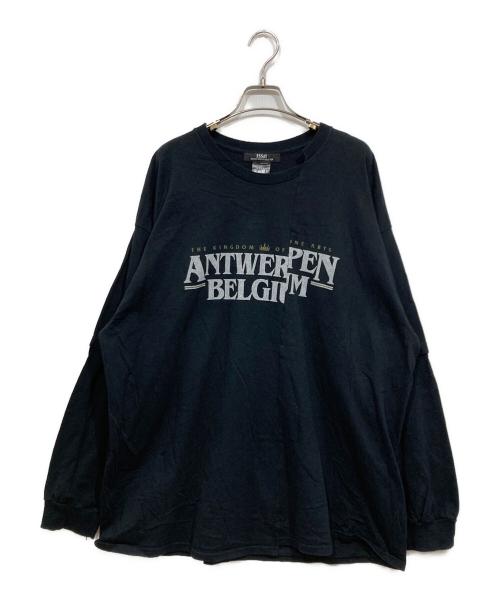 Essay（エッセイ）Essay (エッセイ) CUT UP LONG LAYER T-SHIRT  長袖Tシャツ ブラック サイズ:3の古着・服飾アイテム