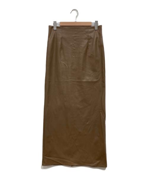 GALLARDA GALANTE（ガリャルダガランテ）GALLARDA GALANTE (ガリャルダガランテ) フェイクレザースカート ブラウン サイズ:2の古着・服飾アイテム