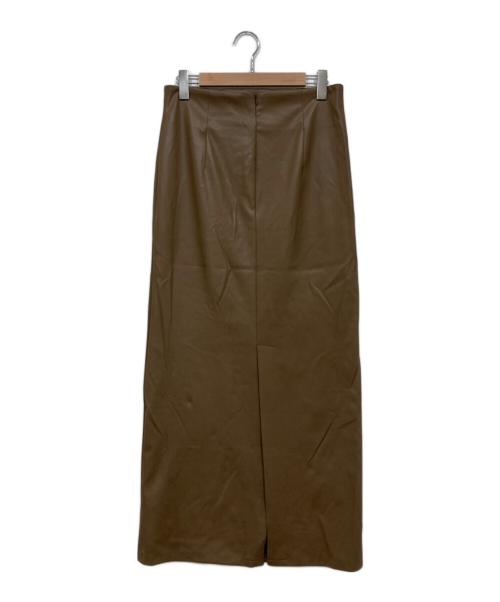 GALLARDA GALANTE（ガリャルダガランテ）GALLARDA GALANTE (ガリャルダガランテ) フェイクレザースカート ブラウン サイズ:2の古着・服飾アイテム