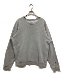 Champion（チャンピオン）の古着「前Vガゼットクルーネックスウェット」｜グレー