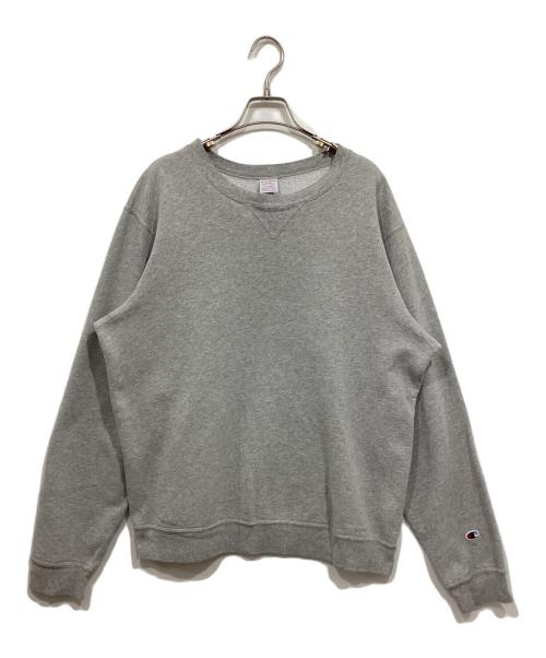 Champion（チャンピオン）Champion (チャンピオン) 前Vガゼットクルーネックスウェット グレー サイズ:X-LARGEの古着・服飾アイテム