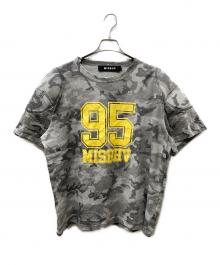 MISBHV（ミスビヘイブ）の古着「VENICE POWER SHOULDER T-SHIRT」｜グレー×イエロー