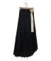 LEINWANDE (ラインヴァンド) Pleats Wrapped Skirt  ラップスカート ブラック サイズ:F：5000円