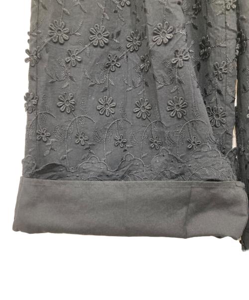 freada（フリーダ）freada (フリーダ) 3D刺繍レースパンツ ブラック サイズ:ONE SIZEの古着・服飾アイテム