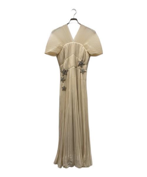 HANAE MORI（ハナエモリ）HANAE MORI (ハナエモリ) CELFORD (セルフォード) ワンピース ベージュ サイズ:38の古着・服飾アイテム