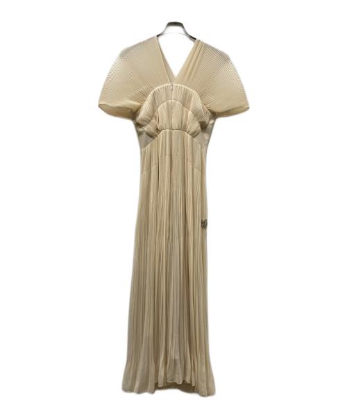 HANAE MORI（ハナエモリ）HANAE MORI (ハナエモリ) CELFORD (セルフォード) ワンピース ベージュ サイズ:38の古着・服飾アイテム