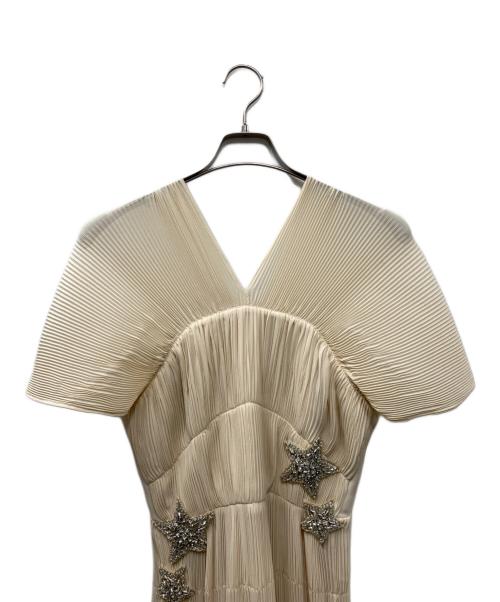 HANAE MORI（ハナエモリ）HANAE MORI (ハナエモリ) CELFORD (セルフォード) ワンピース ベージュ サイズ:38の古着・服飾アイテム