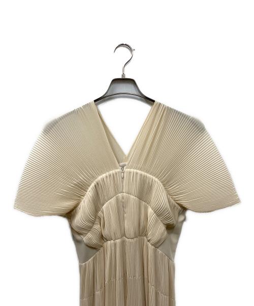 HANAE MORI（ハナエモリ）HANAE MORI (ハナエモリ) CELFORD (セルフォード) ワンピース ベージュ サイズ:38の古着・服飾アイテム