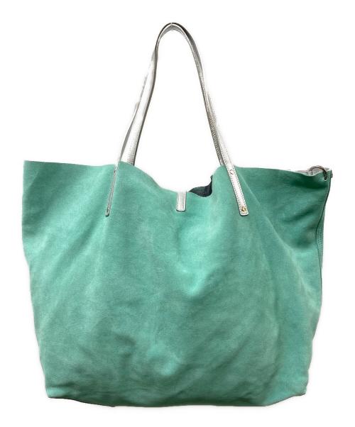 TIFFANY & Co.（ティファニー）Tiffany & Co. (ティファニー) リバーシブル トートバッグ ティファニーブルー シルバー×グリーン サイズ:OneSizeの古着・服飾アイテム