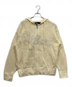 WHOOSISフーシス）の古着「ニットパーカー」｜アイボリー