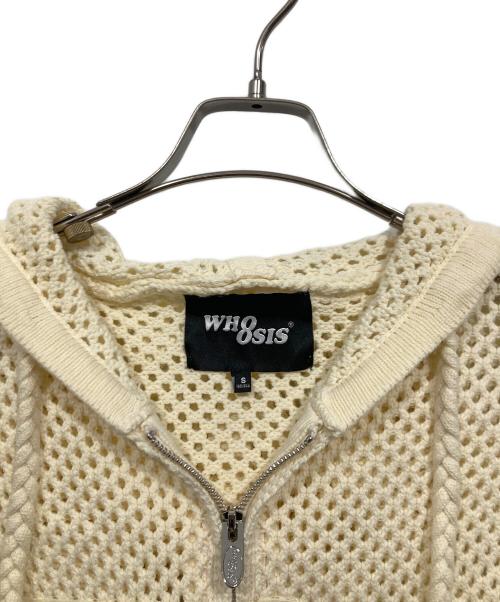 WHOOSIS（フーシス）WHOOSIS (フーシス) ニットパーカー アイボリー サイズ:Sの古着・服飾アイテム
