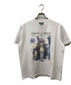 WHOOSIS×GHOST IN THE SHELLフーシス×ゴーストインザシェル）の古着「コラボプリントTシャツ」｜ホワイト